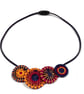 Textile Button Necklace - Image 2