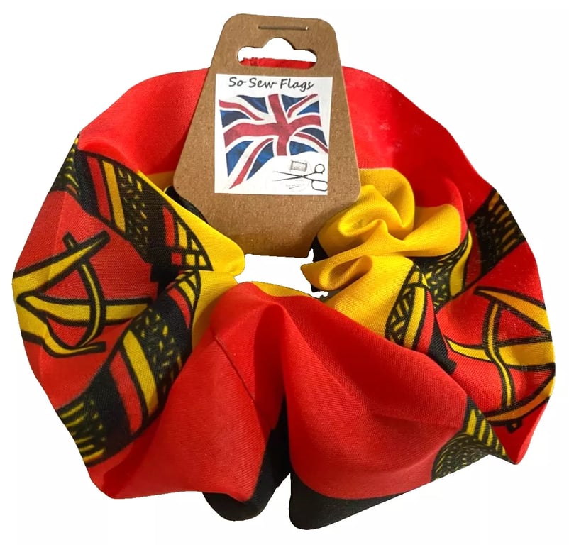East Germany German Flag Hair Scrunchie Scrunchies Accessory Ties Elastic