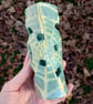 Spider Web Porcelain Ceramic Pot - Hand Built - Image 3