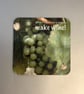 when life gives you grapes....  9.5cm cork backed coaster 
