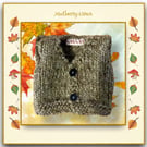 Olive Green Knitted Waistcoat
