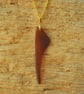 Elegant brown glass pendant - Image 1