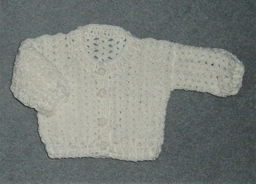 RESERVED for JAN................., new baby cardigan ( ref  F808 )