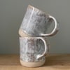 Handmade ceramic stoneware mug