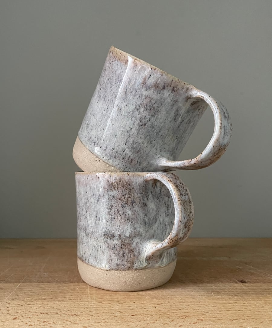 Handmade ceramic stoneware mug