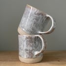 Handmade ceramic stoneware mug
