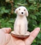 Needle felt wool Labrador Dog 8 cm tall, wool dog,  - Image 3