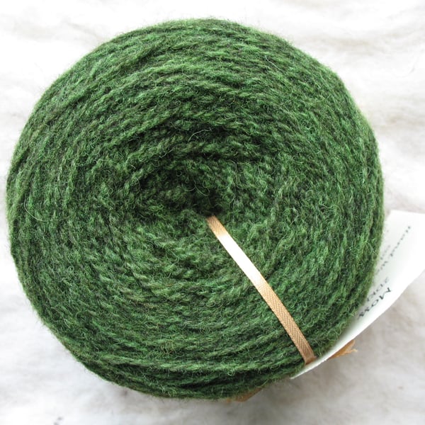 Hand-dyed Pure Jacob Double Knitting (Sport) Wool Moss 100g