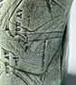 Ceramic Sculptural Vessel Textured with Old Printing Plates - Image 8