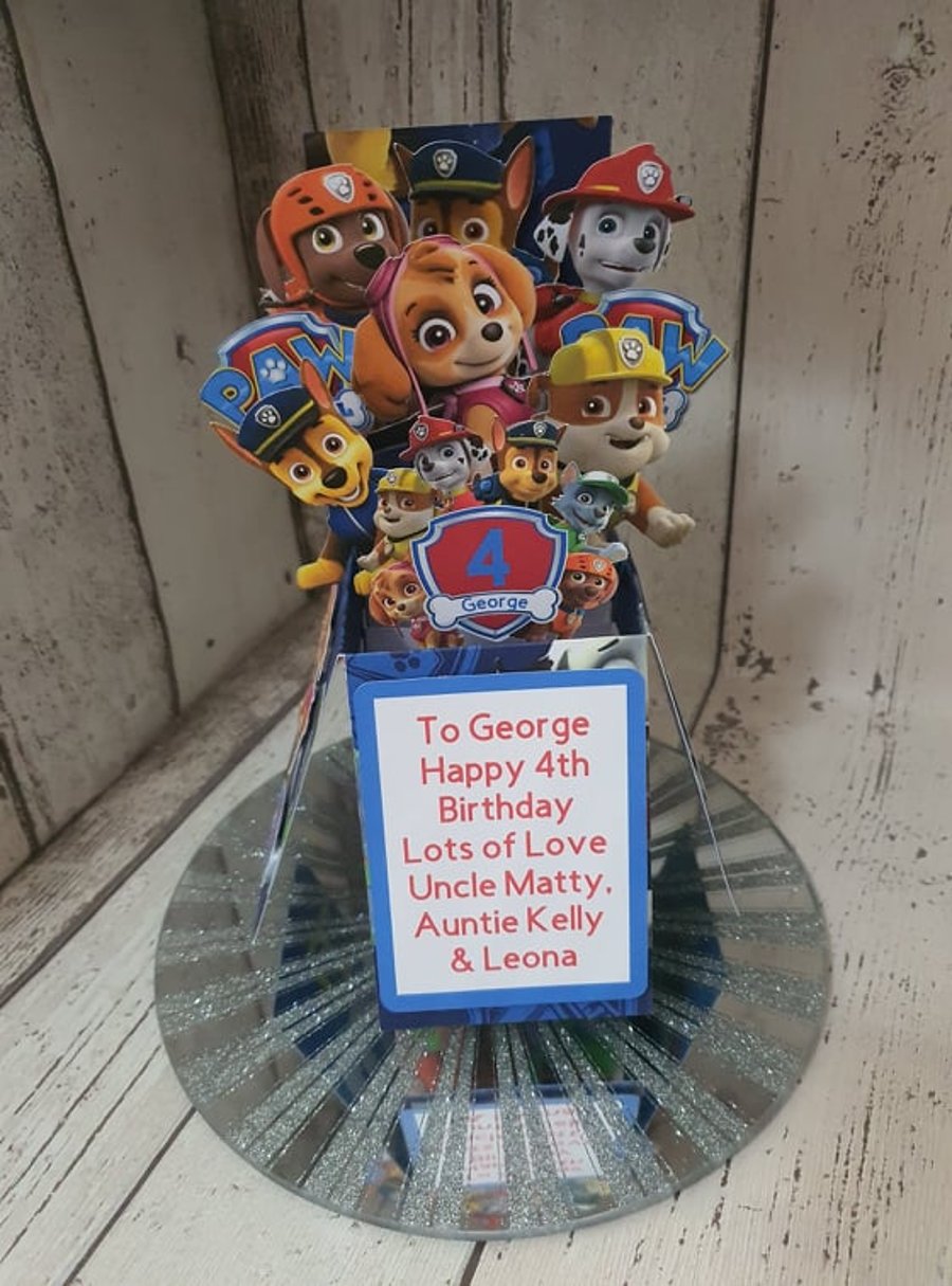 Paw Patrol Birthday Pop Up Card