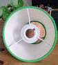 Yellow and Turquoise Geometric Lampshade. - Image 5