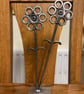 Handmade Welded Nut and Bolt flowers 