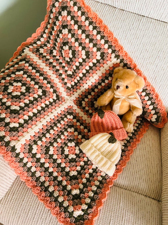 Autumn Crochet Baby Blanket