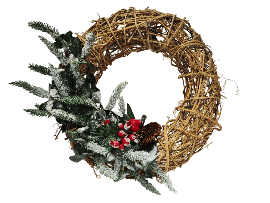 Christmas Wreath Curly Willow