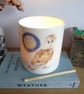 Barn owl and full moon candle holder - Image 6