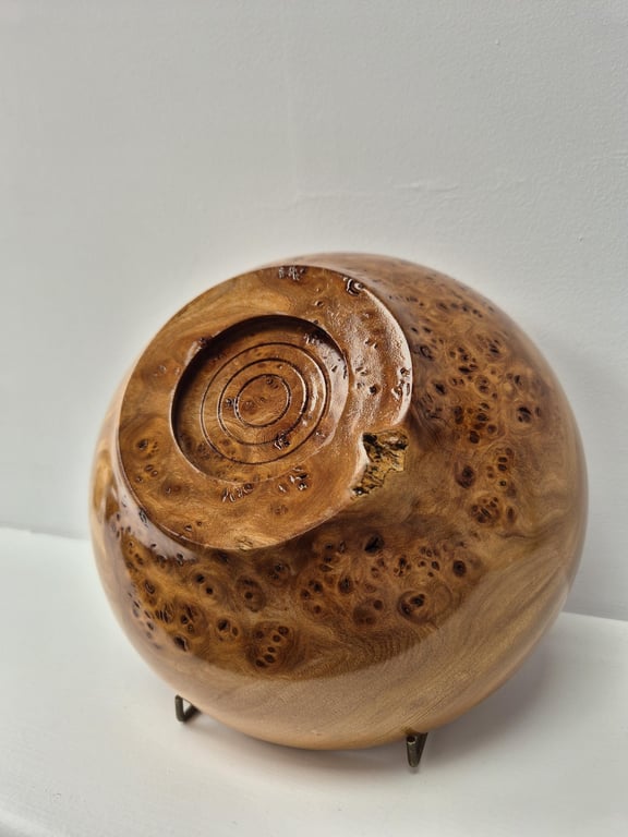 Wood turned Burr Elm bowl