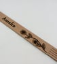 Pyrographed bookmark ( with name) - Image 1