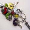 Handbag Charm Sewing Dressmaking Painted Enamel Button KCJ1792