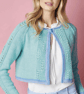 Ladies Cropped Cardigan knitting pattern - Image 4