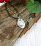 Rustic Silver and Pearl Necklace or Wrap Bracelet on Waxed Cord - Image 2
