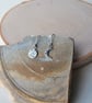 Full Moon and Crescent Moon Hook Earrings, Mismatched, Asymmetric - Image 2
