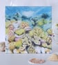 Coral Reef Artwork Ceramic Tile Trivet with Cork Backing - Image 2