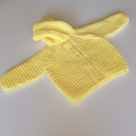 Hooded Baby Coat to fit 18ins (46cms) chest
