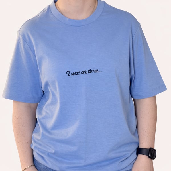 Sassy Devon Rex Cat T-Shirt – Cornflower Blue Cat Lover Gift – Illustrated Cat T