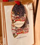 Wimbledon Christmas card and matching hanging wooden ornament GIFT SET (QM2969)