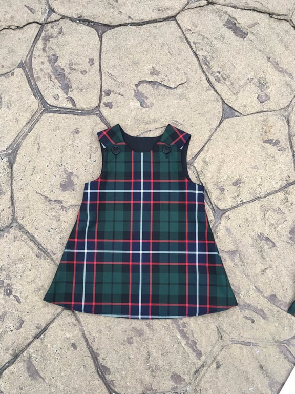Hunter Tartan Pinafore Dress