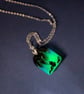 Aurora Borealis Glow In The Dark Necklace, Handmade Resin Jewellery 