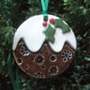 ceramic Xmas pudding decorations