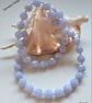 Designer Blue Lace Agate Sterling Silver Necklace  - Image 8