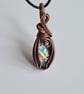 Multicoloured Natural Labradorite Copper Necklace Pendant Gift Crystal Jewellery - Image 2