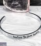 LISTEN TO YOUR HEART Hand Stamped Cuff Bracelet - Image 2