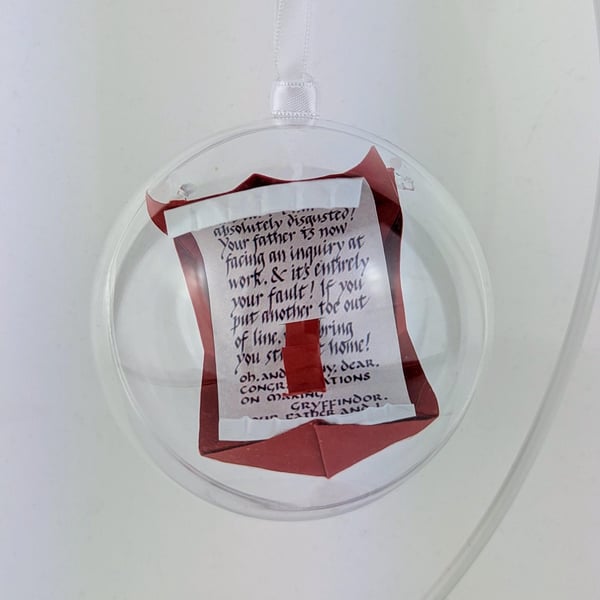 Ron's Howler - Wizard bauble decoration