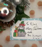 Bunny elf Christmas sticker label pack