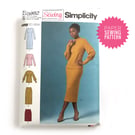 Paper Sewing Pattern, Misses’ dress, top and skirt pattern for knit fabric S8982