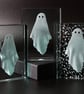 Original Ghost - deeply sandblasted in a glass block. - Image 5