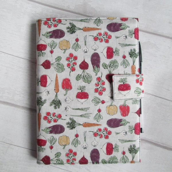 A5 Reusable Notebook Cover - Vegetables, Gardening, Allotment
