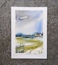 Village Edge. Blank Card. Original Watercolour Painting. 260149 - Image 2