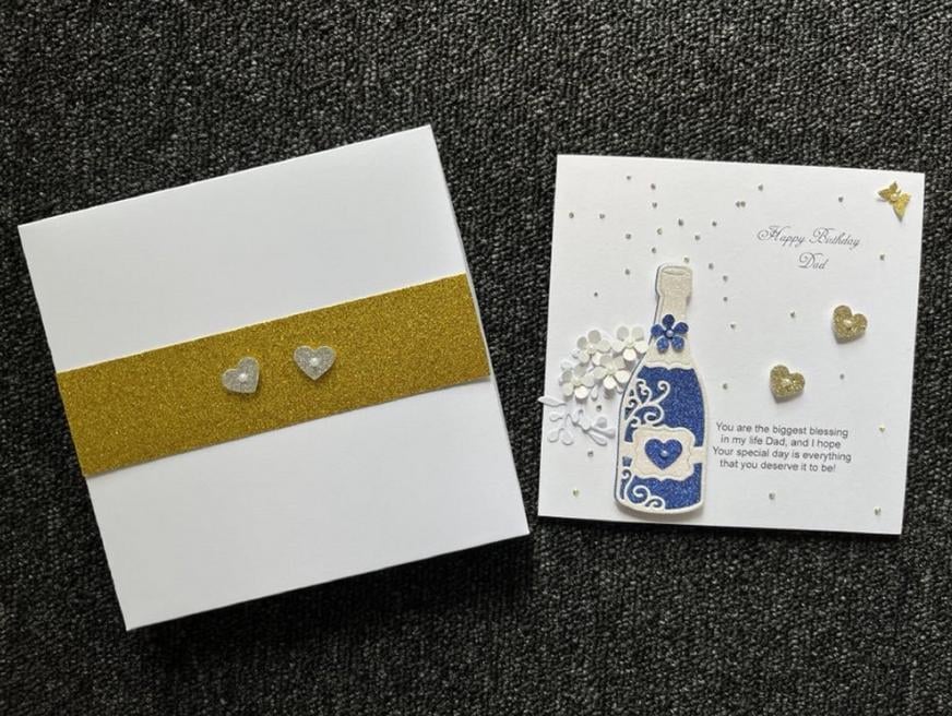 Handmade Personalised Birthday Card, Birthday Card for Dad, Boyfriends