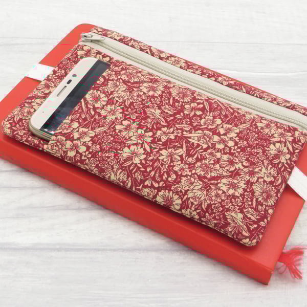 Bullet Journal Pouch with Elastic Planner Band and pocket.