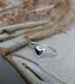 Sterling silver puffy heart ring 