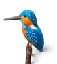 Mini kingfisher needle felted sculpture - Image 3