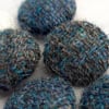 NOW HALF PRICE Handwoven Fabric Covered Buttons