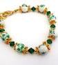 Ceramic and Crystal Bracelet, - Image 3