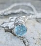Aquamarine Thistle Necklace - Image 6