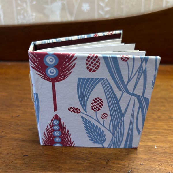 Coptic bound sketchbook, sketchbook, notebook, hand bound book, book, birds