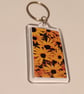 Black-eyed Susan flowers (Rudbeckia hirta) photography keyring
